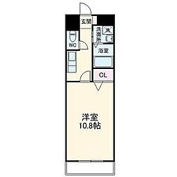 LIVCITY金山 1Kの間取図画像