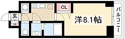 プレサンス東別院駅前 1Kの間取図画像
