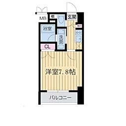 RESIDENCEKANAYAMASQUARE 1Kの間取図画像