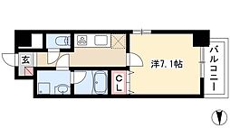 ロイヤルアンコール 1Kの間取図画像