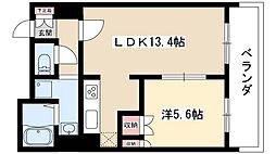 パークアクシス名駅南 1LDKの間取図画像