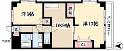 ロイヤルマンション横井 2LDKの間取図画像