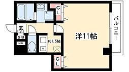 キャノンピア鶴舞 1Kの間取図画像
