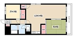 チサンマンション東別院 2LDKの間取図画像