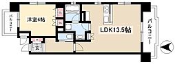 テラッツァ白壁 1LDKの間取図画像