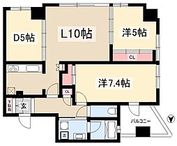 YZmahoroba 2LDKの間取図画像