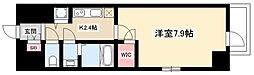 エスリード名城公園プライム 1Kの間取図画像
