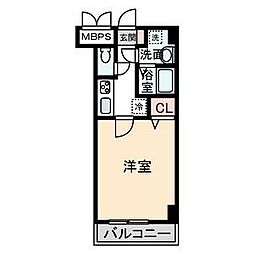 gracia名駅南 1Kの間取図画像