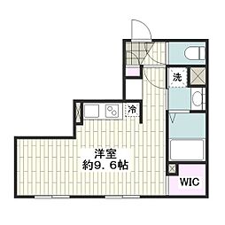 LUORE名古屋駅NORTH ワンルームの間取図画像