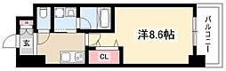 PURERESIDENCE名駅南 1Kの間取図画像