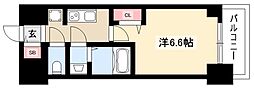 ファステート名古屋駅前ドリーム 1Kの間取図画像