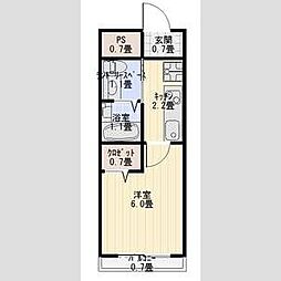 Gracia名駅 1Kの間取図画像