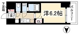 プレサンス栄フロント 1Kの間取図画像