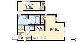 ユアグレイス中村公園 ワンルームの間取図画像