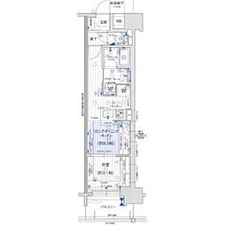 プレサンスロジェ上前津駅前 THE RESIDENCE 1LDKの間取図画像