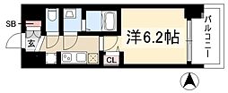 プレサンス鶴舞パーク&ステーション 1Kの間取図画像