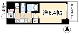プレサンス名古屋駅前プラチナム 1Kの間取図画像