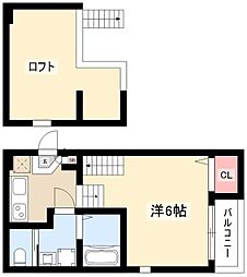 ハーモニーテラス東水切町2 1Kの間取図画像