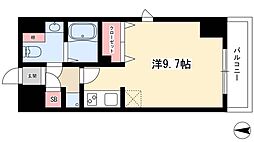 プレディアスタイル名古屋 ワンルームの間取図画像