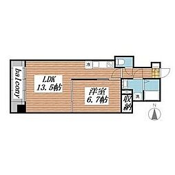 パルクメゾン鶴舞公園 1LDKの間取図画像