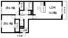 物件の間取り
