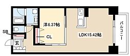 イルフィオーレ松原 1LDKの間取図画像