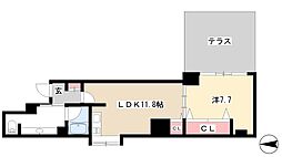 シャトー&ホテル名駅南1st 1LDKの間取図画像