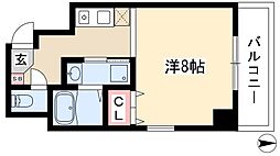 サン・錦本町ビル 1Kの間取図画像