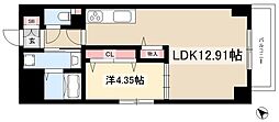 GRANDUKE千代田regaria 1LDKの間取図画像