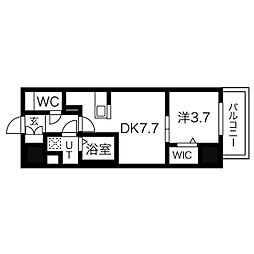 MAKESKAMIMAEZU4 1DKの間取図画像