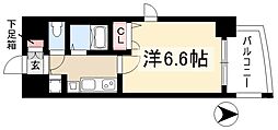プレサンス大須観音駅前サクシード 1Kの間取図画像