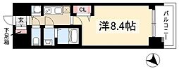 プレサンス鶴舞公園セラヴィ 1Kの間取図画像