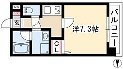 エコロジー栄レジデンス 1Kの間取図画像