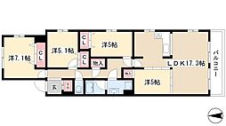 meLiV上前津 4LDKの間取図画像