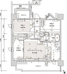 ブライム名古屋 3LDKの間取図画像