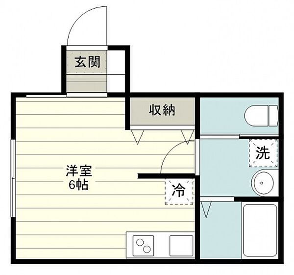 Ohana（オハナ） ｜埼玉県ふじみ野市丸山(賃貸アパート1R・1階・21.20㎡)の写真 その2