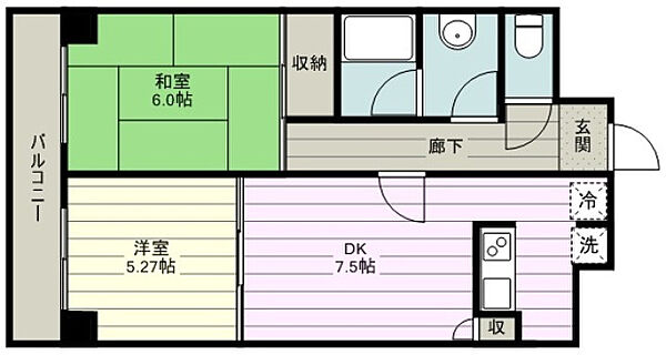 フォンテーヌ・デ・アイラ ｜埼玉県富士見市東みずほ台１丁目(賃貸マンション2DK・4階・49.02㎡)の写真 その2