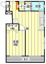 間取図画像 1LDK