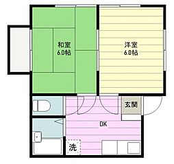カルダスサカイ 2Kの間取図画像