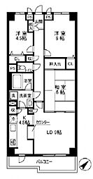 ライオンズマンション上福岡 3LDKの間取図画像