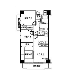 シー.ビー.フォート 3LDKの間取図画像