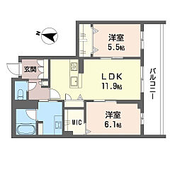 物件の間取り