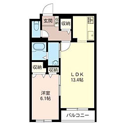 maisondenoel 1LDKの間取図画像