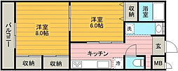 アグリふじみ野 2Kの間取図画像