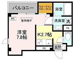 LUSSO VITA 201 1Kの間取図画像