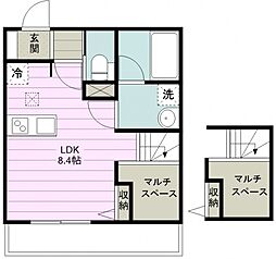 MyStylevintageみずほ台 ワンルームの間取図画像