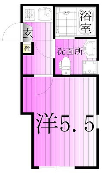 東京都足立区六町２丁目(賃貸アパート1K・3階・18.64㎡)の写真 その2