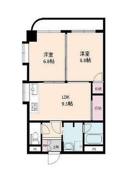 アメニティ菊野井 ｜東京都足立区南花畑２丁目(賃貸マンション2LDK・6階・54.00㎡)の写真 その2