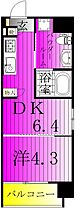 東京都足立区綾瀬５丁目（賃貸マンション1DK・7階・25.83㎡） その2