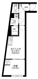 Residence 南千住 3階1DKの間取り